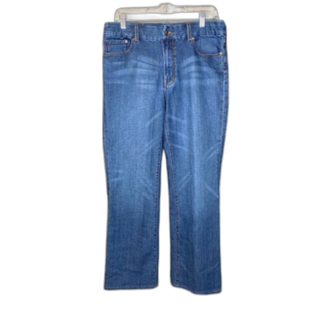 Seven7‎ Premium Denim Bootcut Jeans Women’s Size 12 Medium Wash Stretch